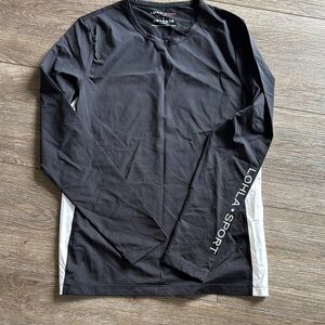 Women’s Black Long Sleeve Shirt LOHLA Sport NWOT